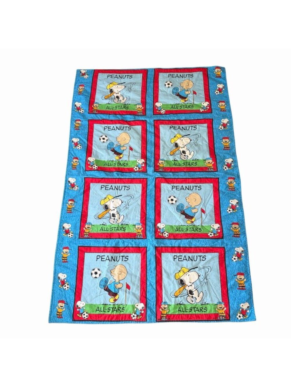 Peanuts All-Stars Snoopy Charlie Brown Sports Blanket Throw